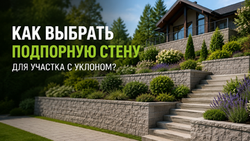 Как выбрать подпорную стену для участка с уклоном